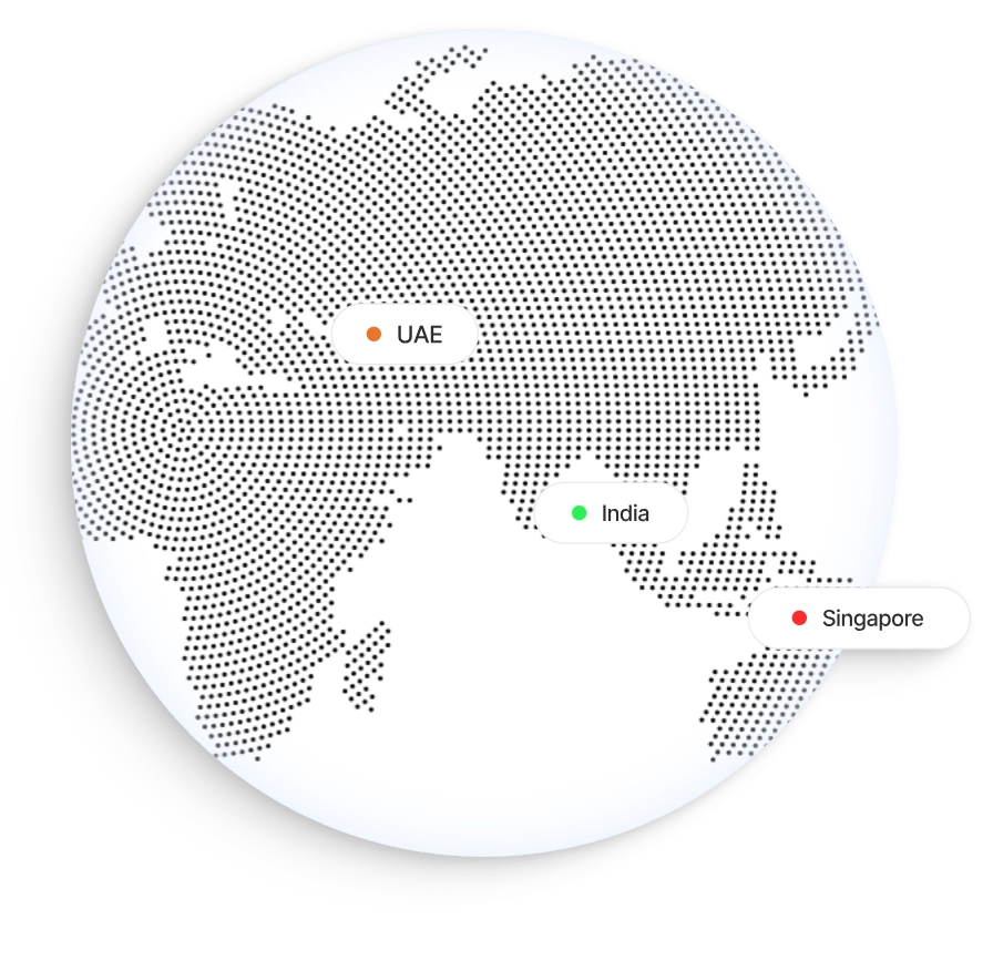 Global presence illustration
